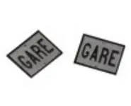 SNCF - 2 plaques GARE