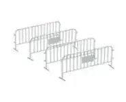 Lot de 4 barrières métalliques HO