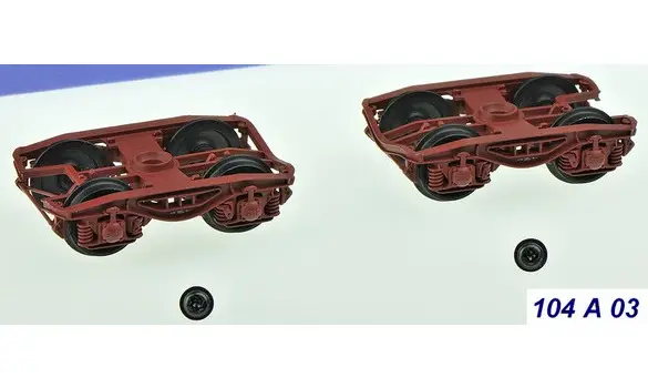 Set de 2 bogies Y25C -4 boites SKF-brun