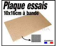 1 Plaque d'essais à bande format 16x10cm