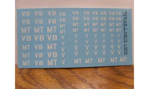 87.068 - VB, V, MT - 1/87eme