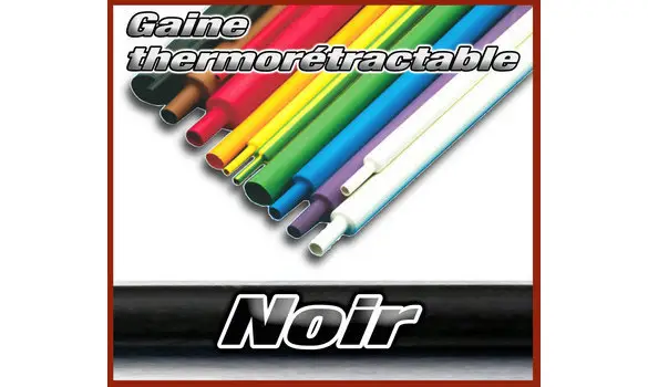 Gaine thermo noir 1.5mm x 3M