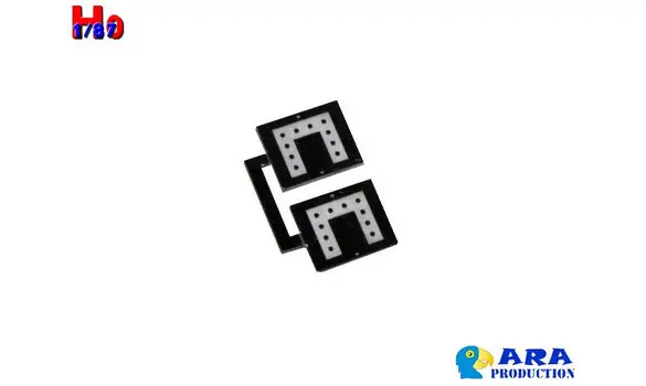 SNCF 2 plaques GABARIT réflectorisées