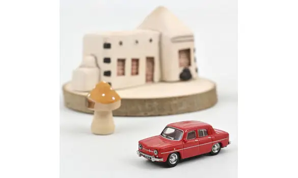 Renault 8 1963 Rouge Montijo 1/87