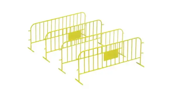4 barrières métalliques jaune HO