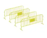 4 barrières métalliques jaune HO