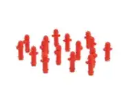 Lot de 16 bouches d'incendie HO