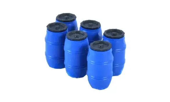 Lot de 6 bidons bleu HO