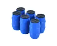 Lot de 6 bidons bleu HO