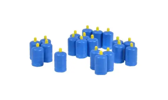 Lot de 20 bouteilles de gaz bleu HO