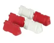 5 plots de chantier rouge et blanc HO