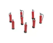 Lot de 8 extincteurs HO rouge