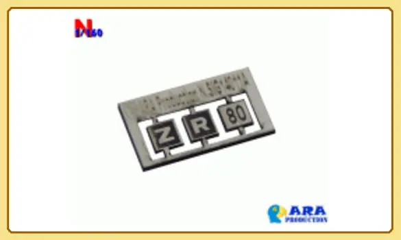 SNCF - TIV 80 (pancartes Z, R et 80) N