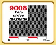 Tôle striée moyenne