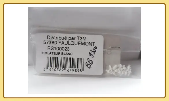 Set d'isolateurs blanc pour BB9300