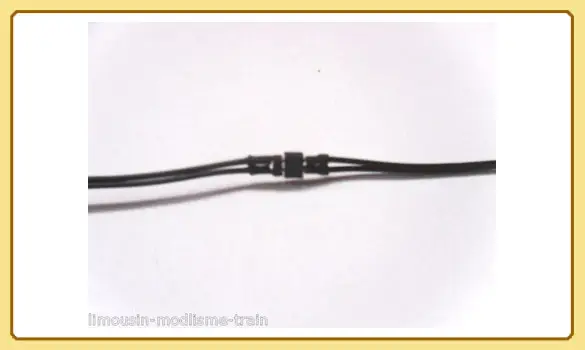 1 micro connecteur cablé 2 broches M/F 