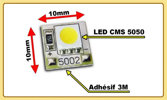 10 éclairages maquette à LED CMS BTC