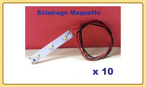 10 pièces éclairage maquette à LED 